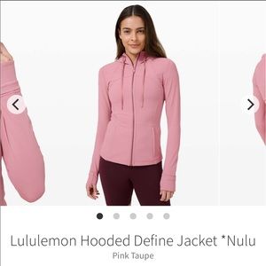 NWT lululemon hooded define jacket